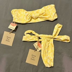 Brand new never worn free people bandeau bikini top